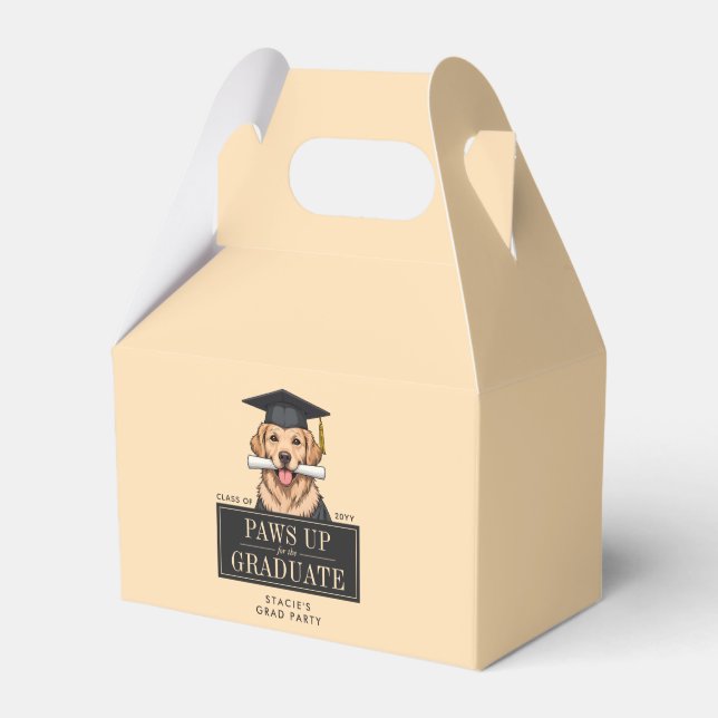 Anpassningsbar Studenten Cute Golden Retriever Hun Presentaskar (Framsidan Sidan)