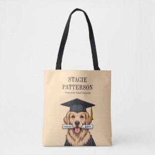 Anpassningsbar Studenten Cute Golden Retriever Hun Tygkasse