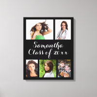 Anpassningsbar Studenten Photo Collage Wrapped Can