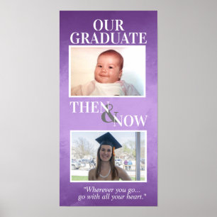 Anpassningsbar Studenten presenterar sedan och nu Poster