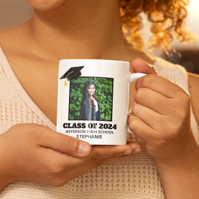 Anpassningsbar Studenten Senior Porträtt Photo Kee Kaffemugg (Skapare uppladdad)