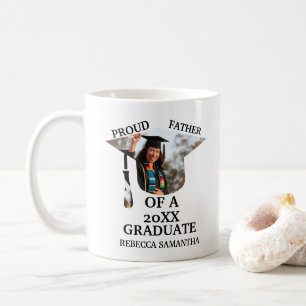 Anpassningsbar Studentmössa-fotot stolt far Kaffemugg
