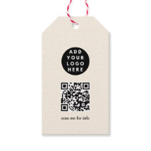 Anpassningsbar stugaffär Logotyp QR-kod