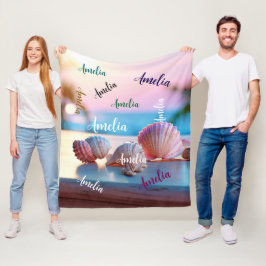 Anpassningsbar Summer Beach Elegant Fleecefilt