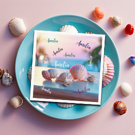 Anpassningsbar Summer Beach Elegant Pappersservett