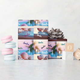 Anpassningsbar Summer Beach Elegant Presentpapper