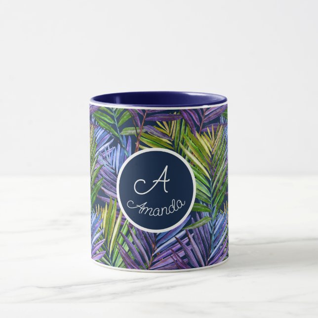 Anpassningsbar Summer Breeze Tropical Beach Handfl Mugg (Center)