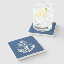 Anpassningsbar Summery White Nautical Anchor on Na