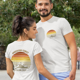 Anpassningsbar Sunset Mountains Road Resa Pocket & T Shirt