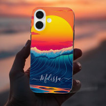 Anpassningsbar Sunset Wave-Beach-