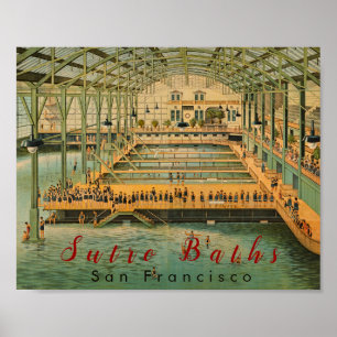 Anpassningsbar Sutro Baths San Francisco Californi Poster