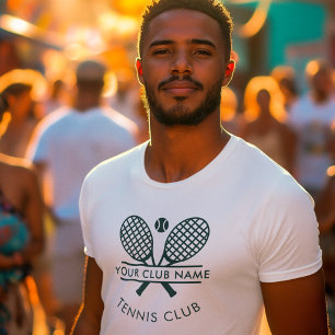 Anpassningsbar-svag för Tennis Klubb Team Player T Shirt