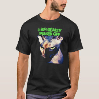 anpassningsbar: Svart arg-sphynx-katt T Shirt