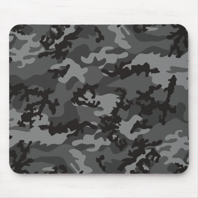 Anpassningsbar svart Camo Mousepad Musmatta (Framsidan)