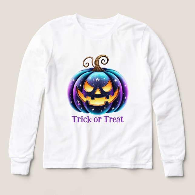 Anpassningsbar svart Jack o'Lantern  T Shirt (Design framsida)