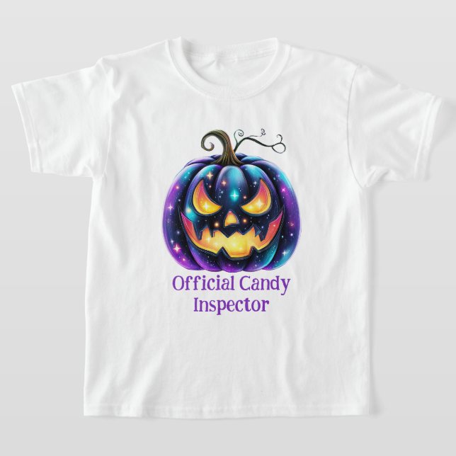 Anpassningsbar svart Jack o'Lantern  T Shirt (Laydown)