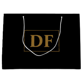 Anpassningsbar svart med stor gipsflagga för Guld 