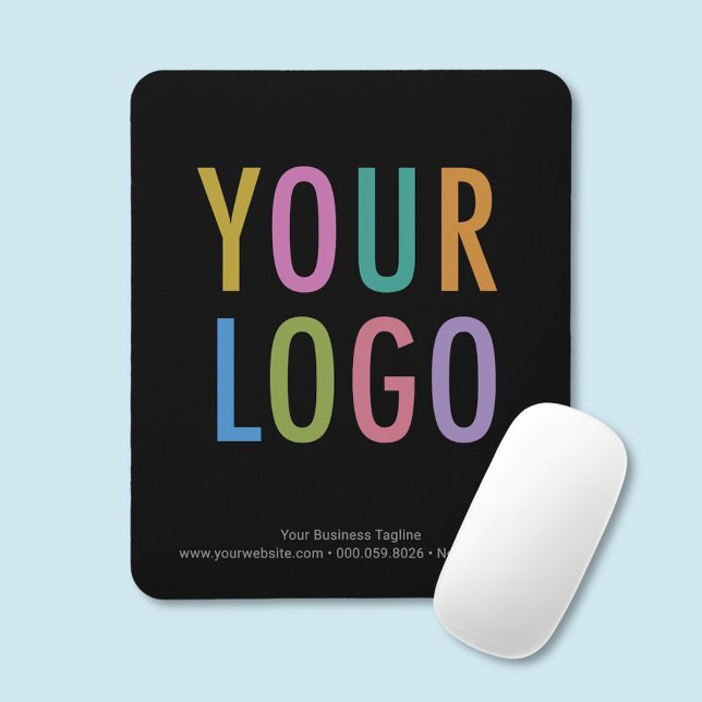 Anpassningsbar Svart mus Pad Business Logotyp - sä Musmatta (MISOOK Black Mousepad with Logo)