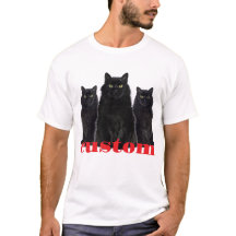 Anpassningsbar Svarta katter Graphic T-Shirt