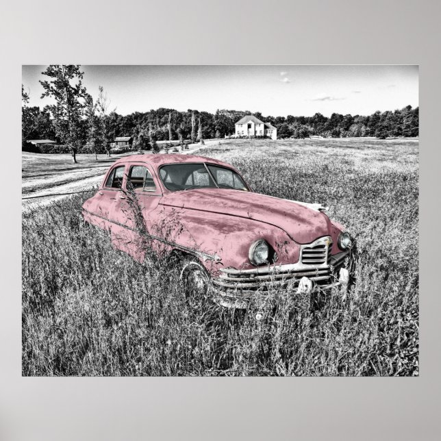 Anpassningsbar, svartvit bild från 1950-talet vint poster (Framsidan)