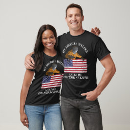 Anpassningsbar-svetsare, anpassad namnpresentatör t shirt