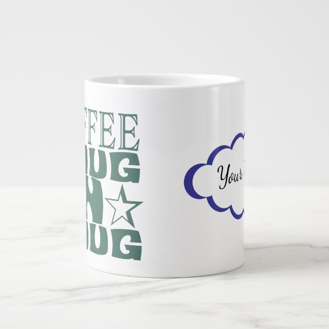 Anpassningsbar (SVG-kontrollerade illustrationer)  Jumbo Mugg (Framsidan)