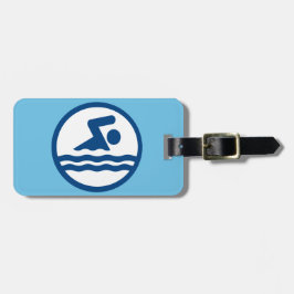 Anpassningsbar Swimming Luggage Tag Bagagebricka