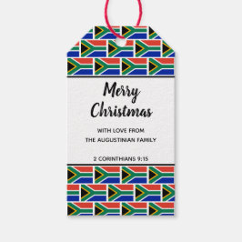 Anpassningsbar SydAfrika Flagga Presentetikett