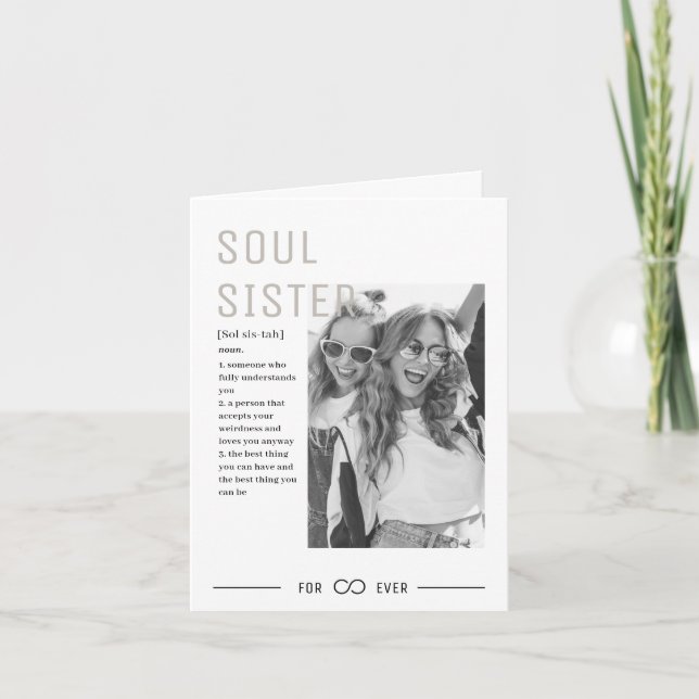 Anpassningsbar Syster Definition Birthday Card - s Helgkort (Framsida)