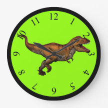 Anpassningsbar T-Rex Kids Wall Clock