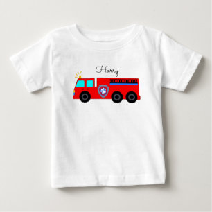 anpassningsbar T-Shirt, brandmotor T Shirt
