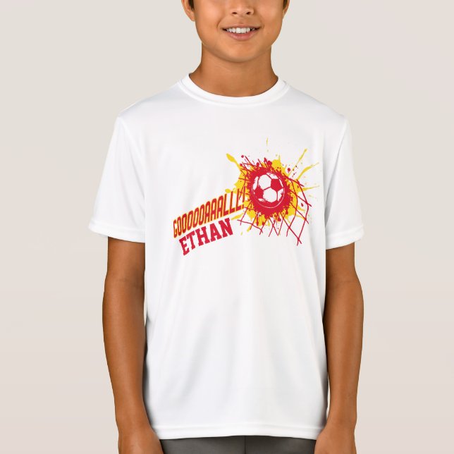 Anpassningsbar t-shirt för fotboll (Framsida)