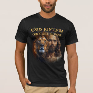Anpassningsbar T-Shirt JESUS KINGDOM KOM