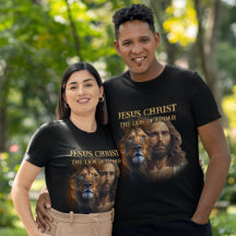 Anpassningsbar T-Shirt Jesus Kristus, Judahs Lejon