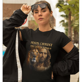 Anpassningsbar T-Shirt Jesus Kristus, Judahs Lejon