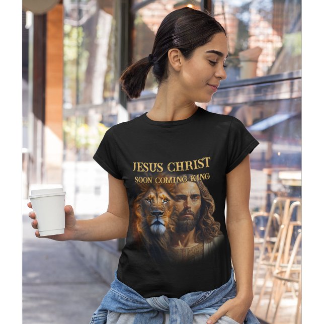 Anpassningsbar T-Shirt Jesus Kristus Snart kommer  (Skapare uppladdad)