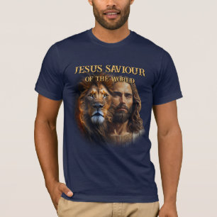 Anpassningsbar T-Shirt JESUS SAVIOR VÄRLDEN