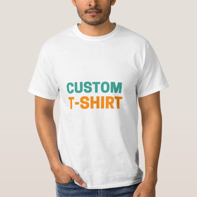Anpassningsbar T-Shirt - Personligens utformning,  (Framsida)
