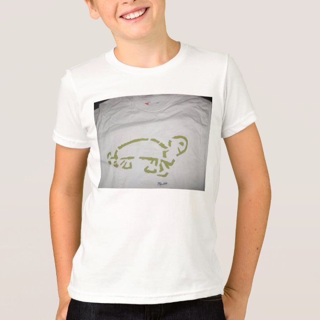 Anpassningsbar T-Shirt Turtle (Framsida)