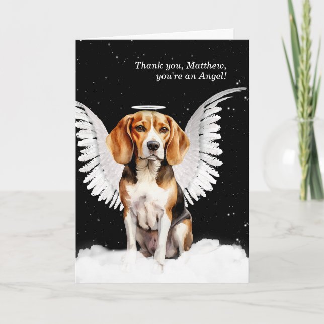 Anpassningsbar Tack Beagle Angel Hund (Framsida)