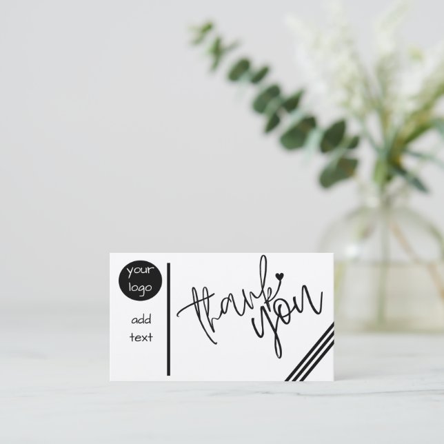 Anpassningsbar tack ditt kort  (Stående Fram)