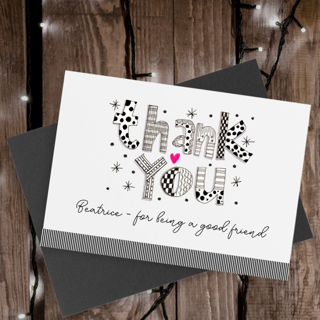 Anpassningsbar Tack för att vara mitt vänkort Kort (Skapare uppladdad)