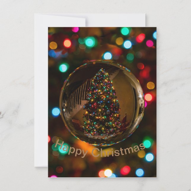 Anpassningsbar tack för julkort (Framsida)