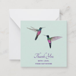 Anpassningsbar Tack Hummingbird Anteckningskort