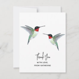 Anpassningsbar Tack Hummingbird Note Card Anteckningskort