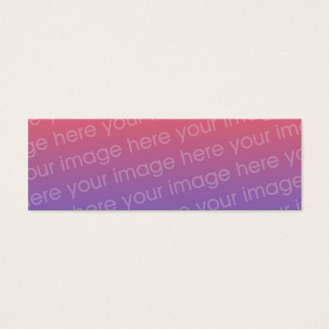 Anpassningsbar Tack Photo Bookmark w/Emerson Quote Litet Visitkort (Framsidan)