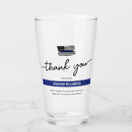 Anpassningsbar Tack polischef Pension Gift Glaskopp