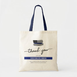 Anpassningsbar Tack polischef Pension Gift Tygkasse