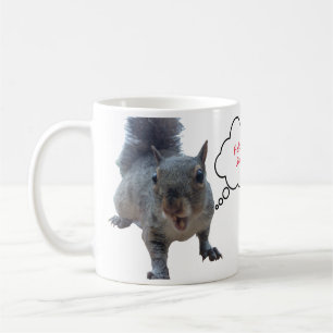 Anpassningsbar Tal Funny Squirrel Mugg