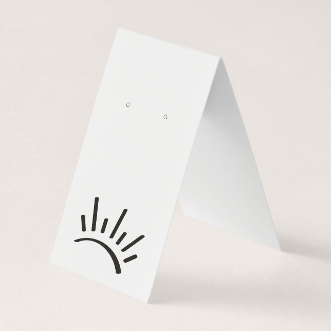 Anpassningsbar Tält Fold DIY Slår Visning-kort Visitkort (Baksida)